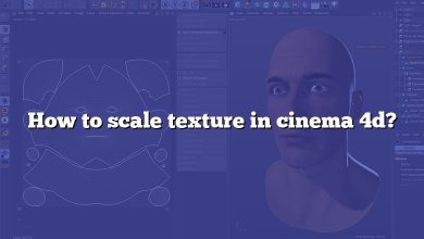 How to scale texture in cinema 4d?