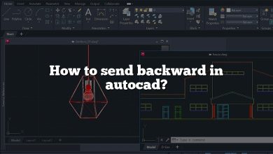 How to send backward in autocad?