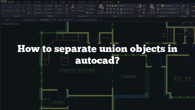 How to separate union objects in autocad?