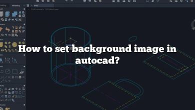 How to set background image in autocad?