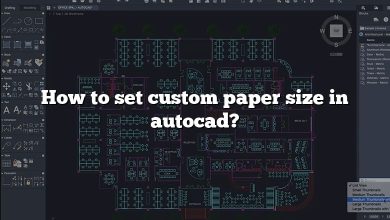 How to set custom paper size in autocad?