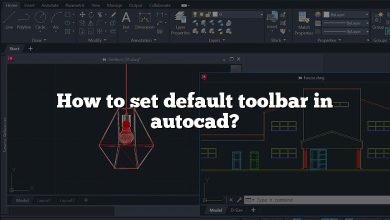 How to set default toolbar in autocad?