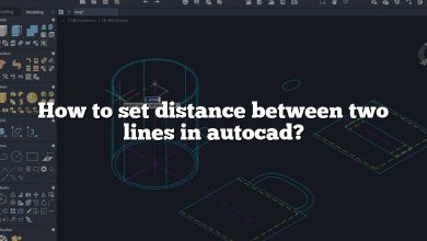 How to set distance between two lines in autocad?