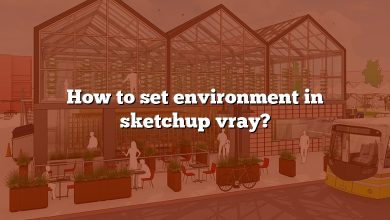 How to set environment in sketchup vray?