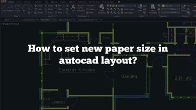 How to set new paper size in autocad layout?