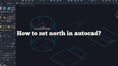 How to set north in autocad?