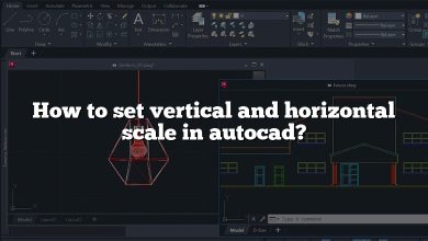 How to set vertical and horizontal scale in autocad?