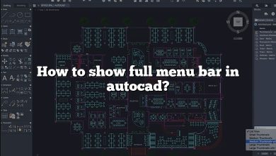 How to show full menu bar in autocad?