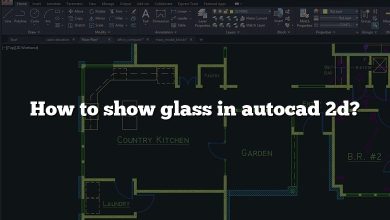 How to show glass in autocad 2d?