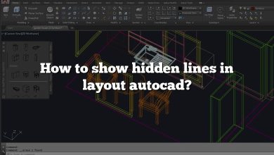 How to show hidden lines in layout autocad?