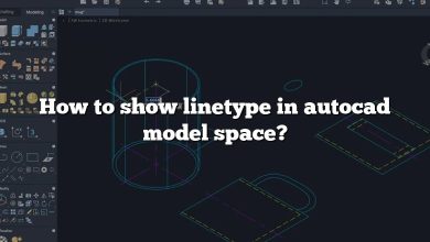 How to show linetype in autocad model space?