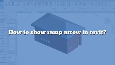 How to show ramp arrow in revit?