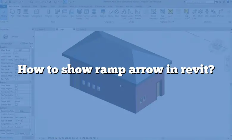 How to show ramp arrow in revit? - CADdikt