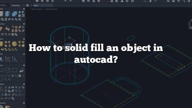 How to solid fill an object in autocad?