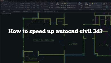 How to speed up autocad civil 3d?