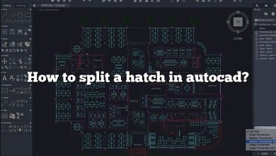 How to split a hatch in autocad?