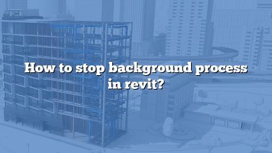 How to stop background process in revit?