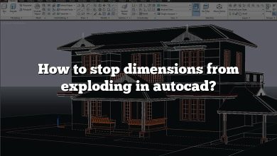 How to stop dimensions from exploding in autocad?