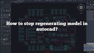 How to stop regenerating model in autocad?