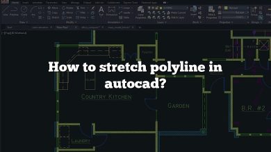 How to stretch polyline in autocad?