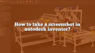 How to take a screenshot in autodesk inventor?