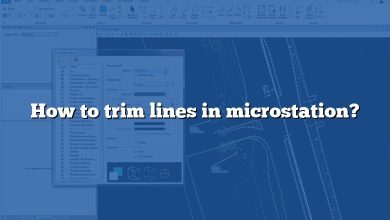 How to trim lines in microstation?