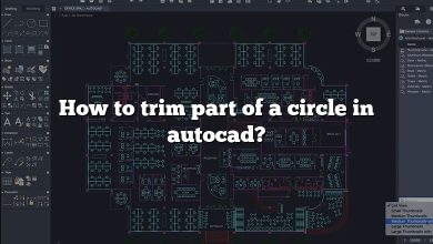 How to trim part of a circle in autocad?