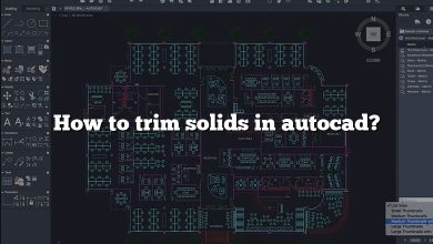 How to trim solids in autocad?