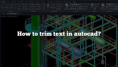 How to trim text in autocad?