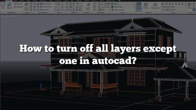 How to turn off all layers except one in autocad?