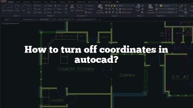 How to turn off coordinates in autocad?