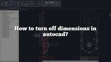 How to turn off dimensions in autocad?