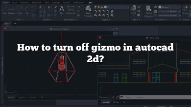 How to turn off gizmo in autocad 2d?