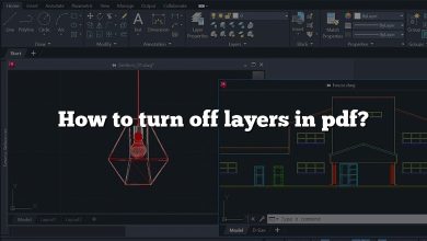 How to turn off layers in pdf?