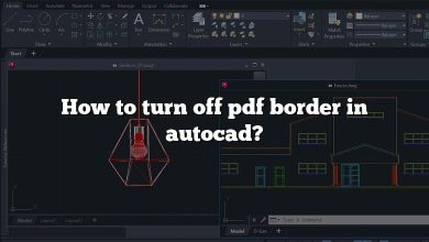 How to turn off pdf border in autocad?