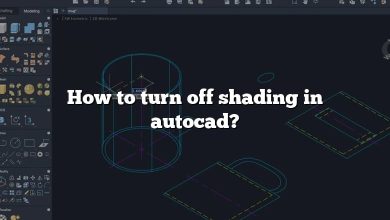 How to turn off shading in autocad?