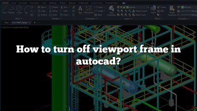 How to turn off viewport frame in autocad?