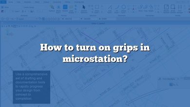 How to turn on grips in microstation?