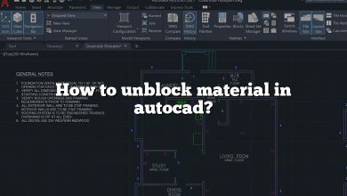 How to unblock material in autocad?