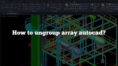 How to ungroup array autocad?