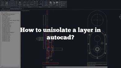 How to unisolate a layer in autocad?