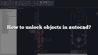 How to unlock objects in autocad?