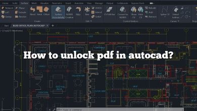 How to unlock pdf in autocad?