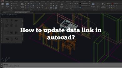 How to update data link in autocad?