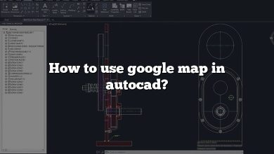 How to use google map in autocad?