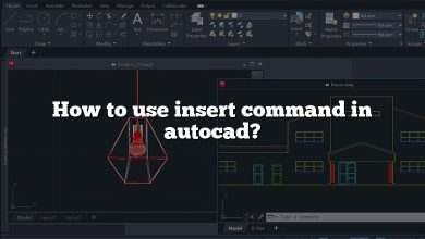 How to use insert command in autocad?