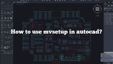 How to use mvsetup in autocad?