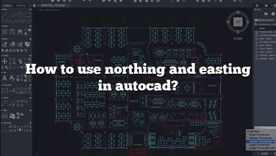 How to use northing and easting in autocad?