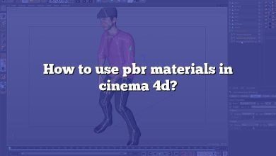 How to use pbr materials in cinema 4d?