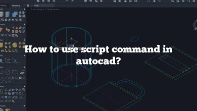 How to use script command in autocad?